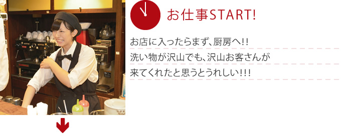 11:00 お仕事START!