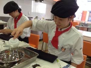 淹れてるところ